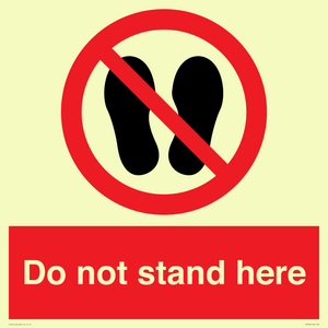Do not stand here